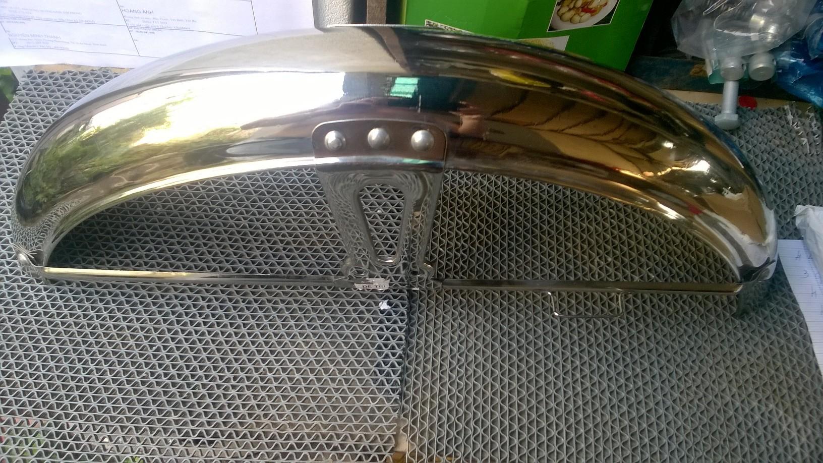 dè trước honda 67 bằng inox