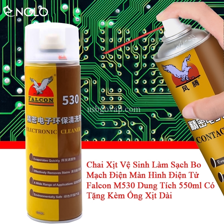 Bình xịt tẩy keo falcon 530