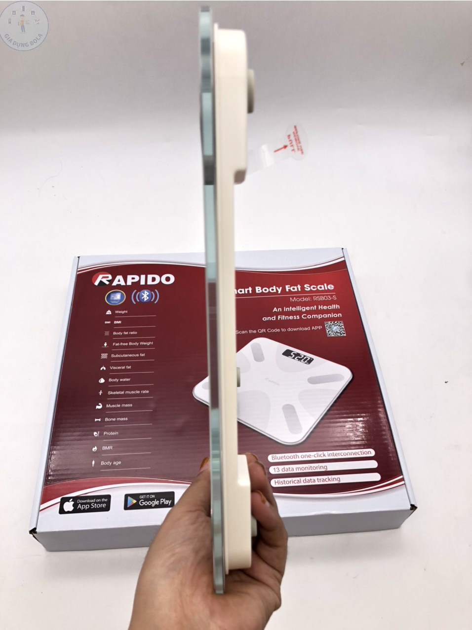 Cân Sức Khỏe RAPIDO RSB-03 - Có Bluetooth