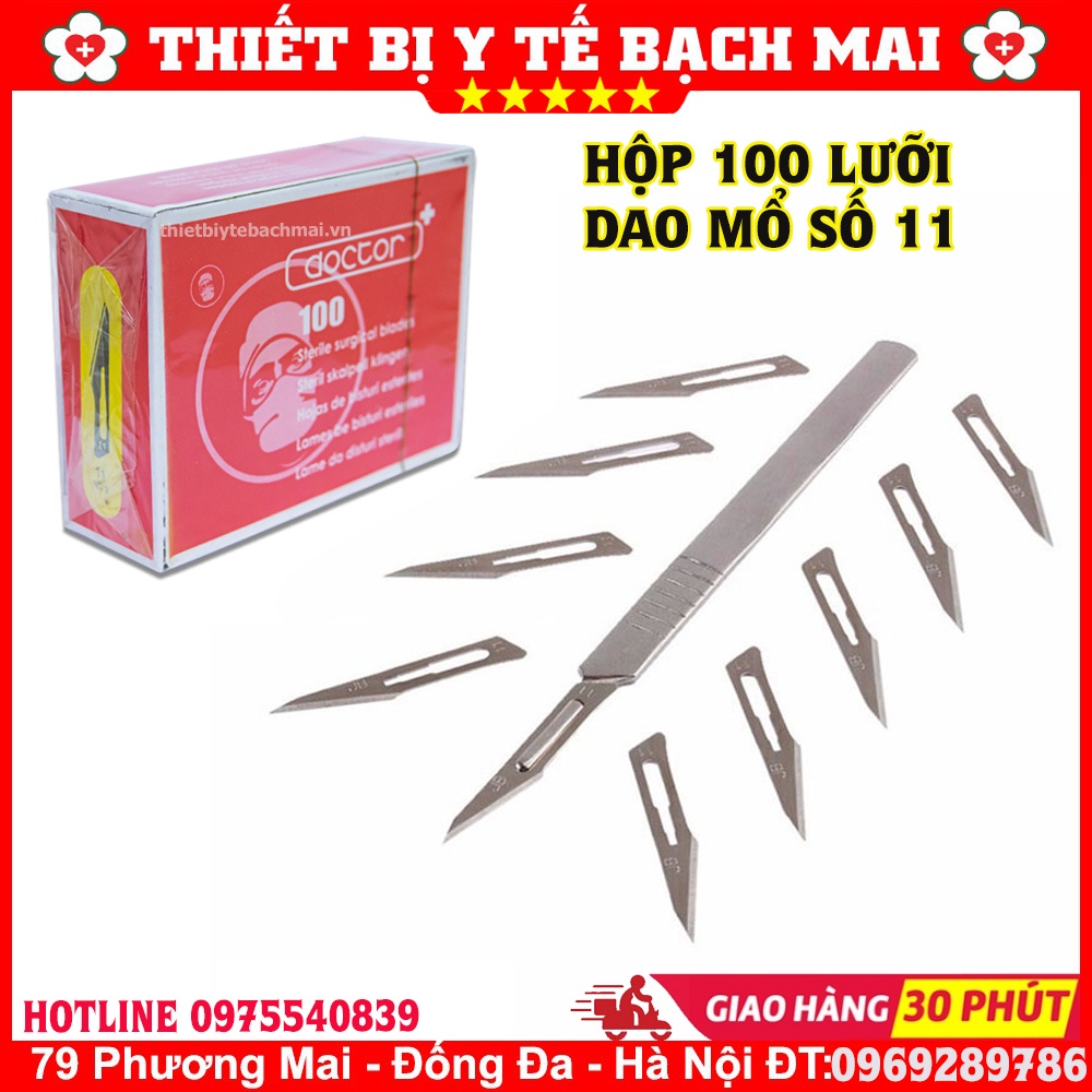 Hộp 100 Lưỡi Dao Mổ Doctor Số 11 []