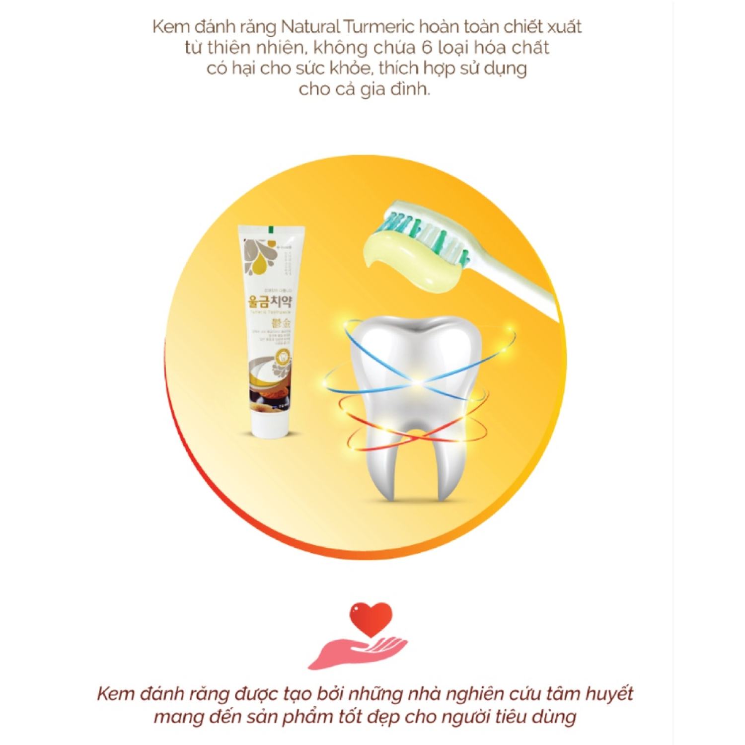 Kem Đánh Răng Natural Turmeric