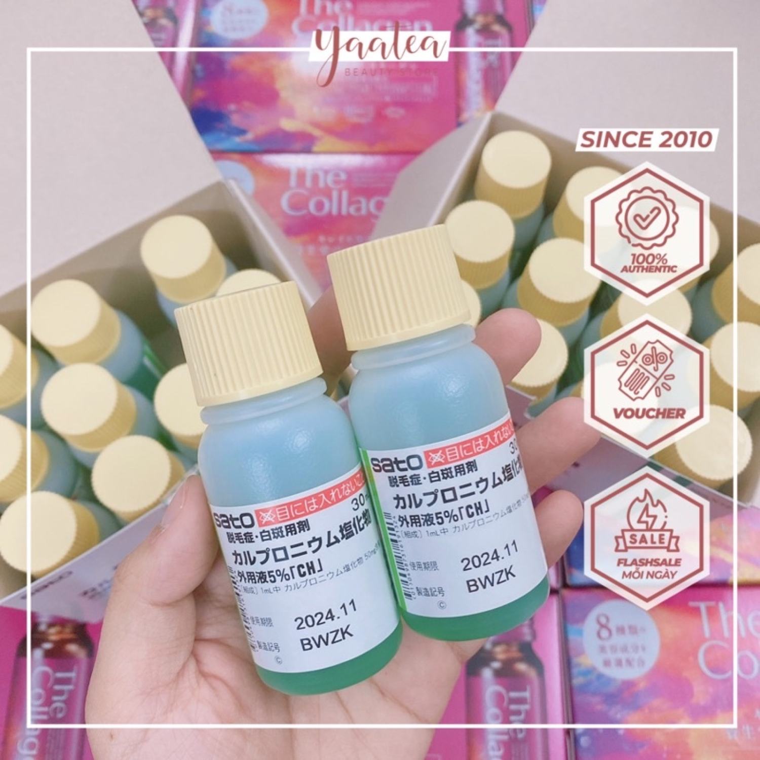 Tinh Chất Kích Thích Mọc Tóc Sato Arovics Solutions 5% Nhật Bản 30ml