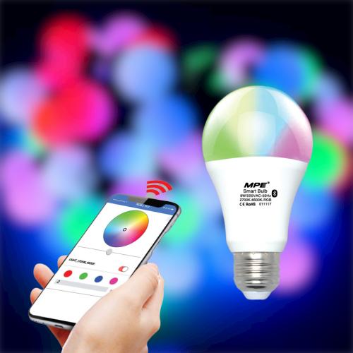 ĐÈN LED BULB SMART MPE 9W WIFI ĐỔI MÀU (LB-9/SC)