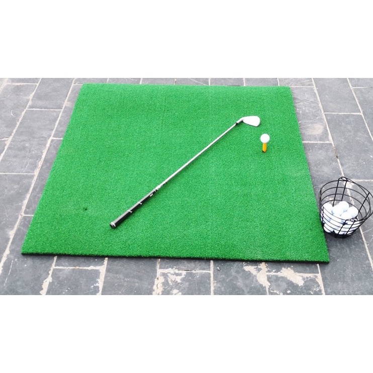 Golf Swing Practice Mat - Golf Practice Mat - Golf Swing Mat (Includes 1 Rubber Tee and 3 Practice Balls)