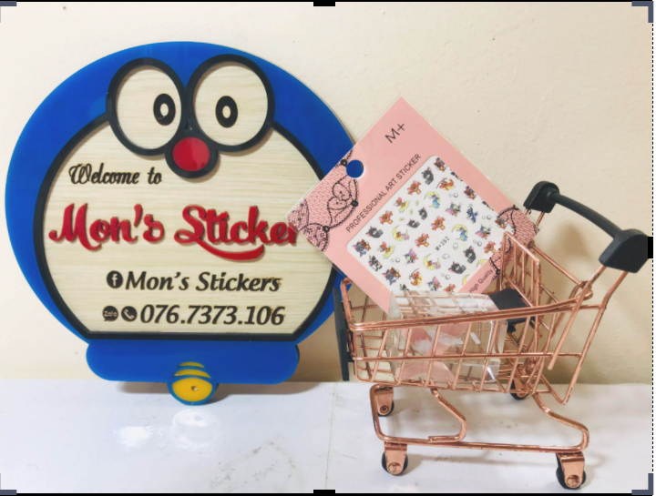 [HCM]Nail Stickers hình TOM&JERRY VỊT SHAPE