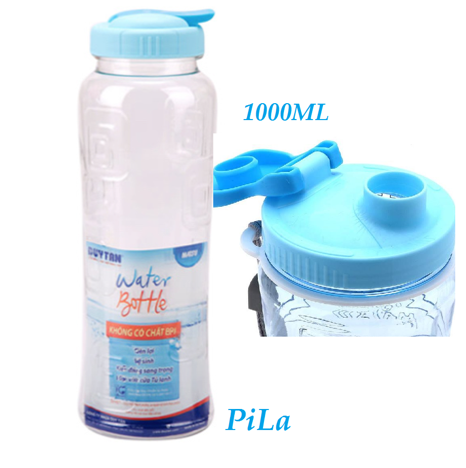 Combo 5 Bình Nước Duy Tân 1000ML, Bình Chứa Nước Trà SỮa, Nước Trái Cây Nhựa An Toàn Sử DỤng