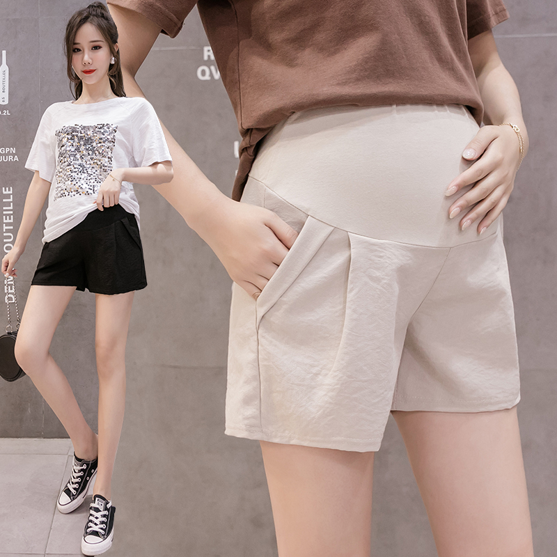 quần đùi cho bà bầu Minh Sơn, quần bầu dáng chữ A trẻ trung co dãn 4 chiều - chất liệu đũi Nhật mềm mát nhẹ nhàng QS16