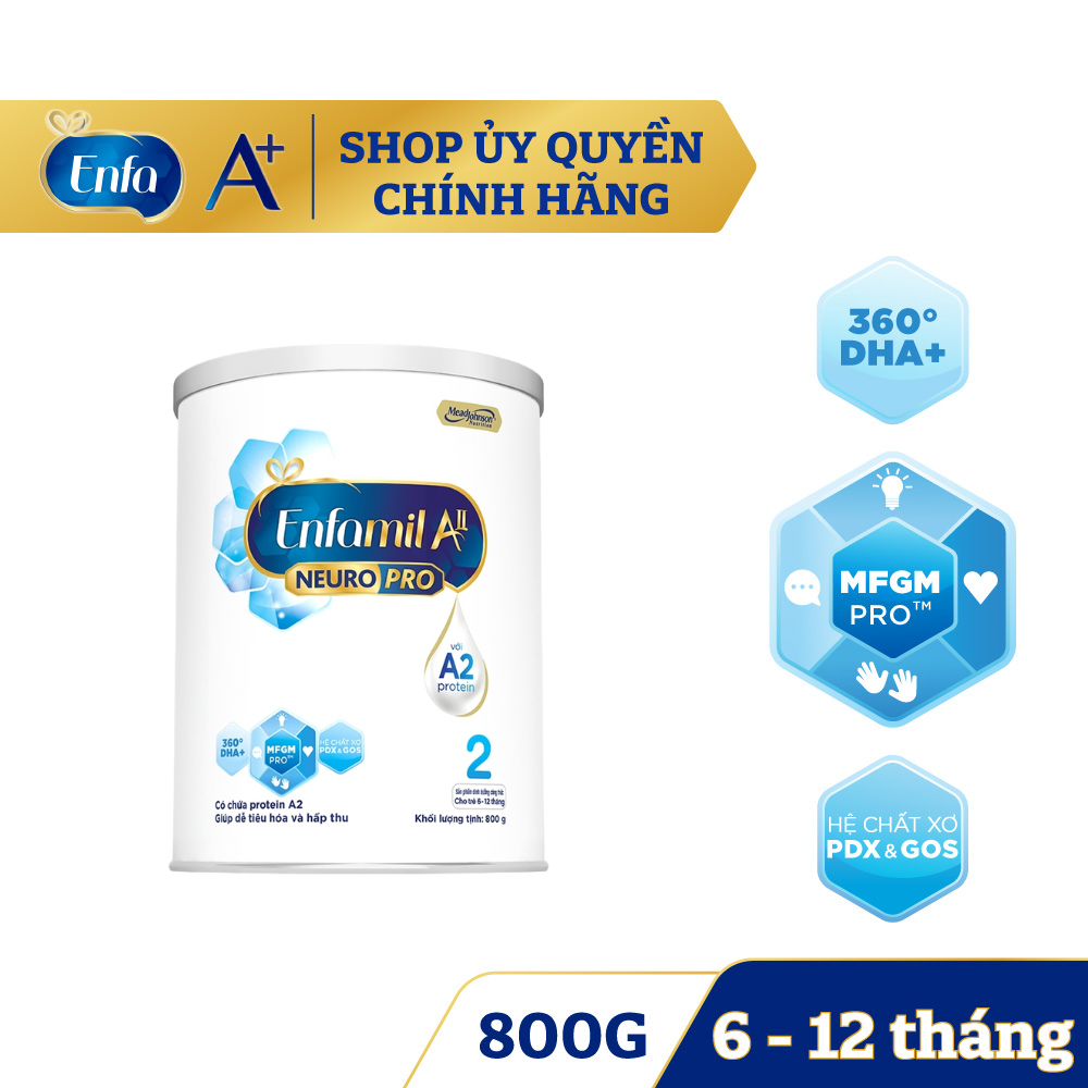 Sữa Enfamil A2 NeuroPro số 2 (800g)