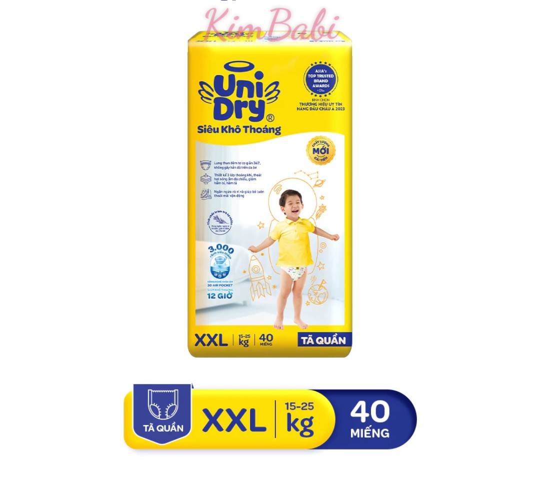 Tã Quần Unidry size L52/XL40/XXL44+6