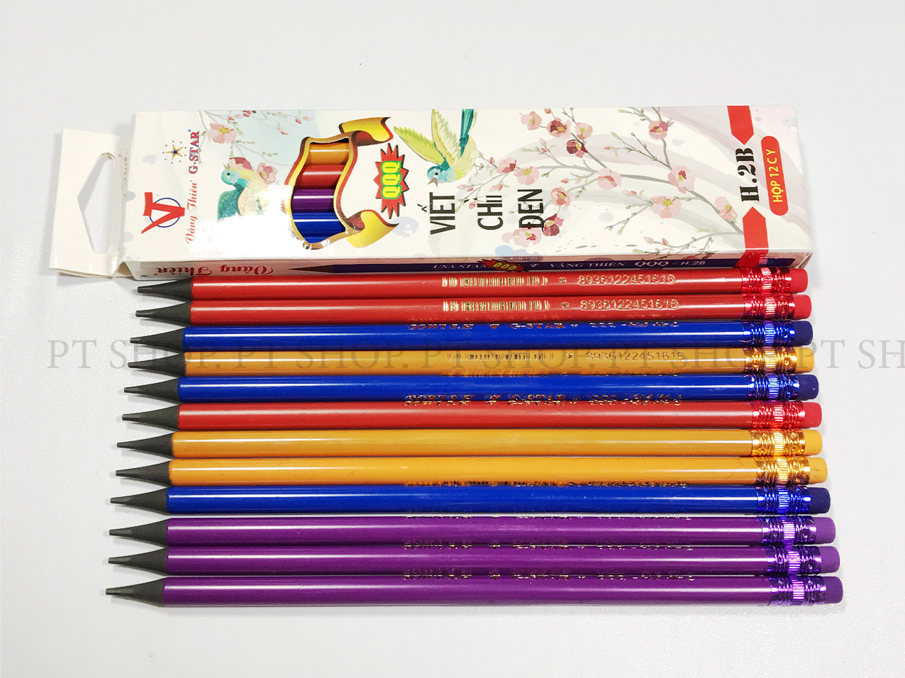[HCM]HỘP 12 CÂY VIẾT CHÌ H2B CAO CẤP GSTAR QQQ - Bút chì H2B nét chữ nhỏ gọn thanh thoát hiệu ứng màu tốt