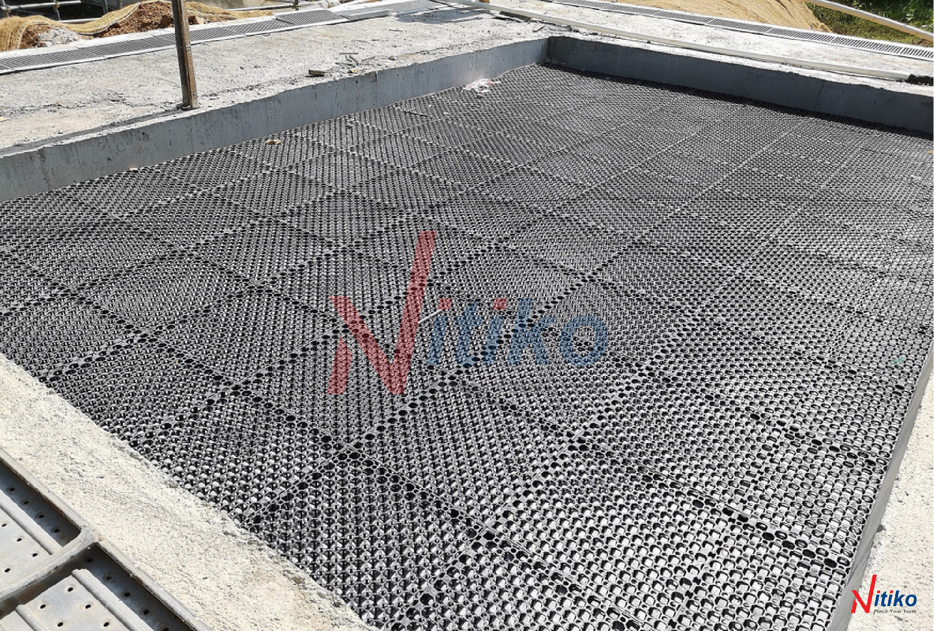 [HCM]Vỉ thoát nước Necty (1m2 / 9 tấm vỉ) | Giải pháp thoát nước vườn mái
