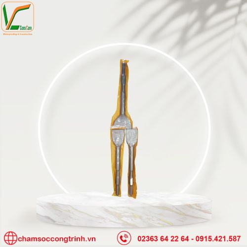 Mũi đục dẹt bê tông 7.5cm D17mm chui tròn