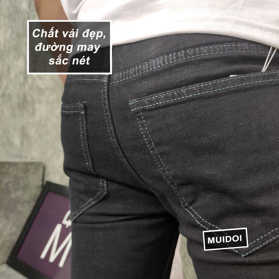 [HCM]Quần jean nam co giãn Muidoi Q98 (Đen)