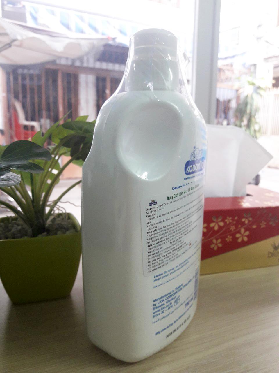Nước rửa bình sữa Kodomo chai 750ml Thái Lan