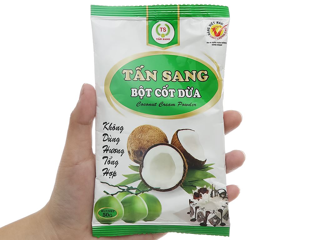 Bột cốt dừa Tấn Sang gói 50g