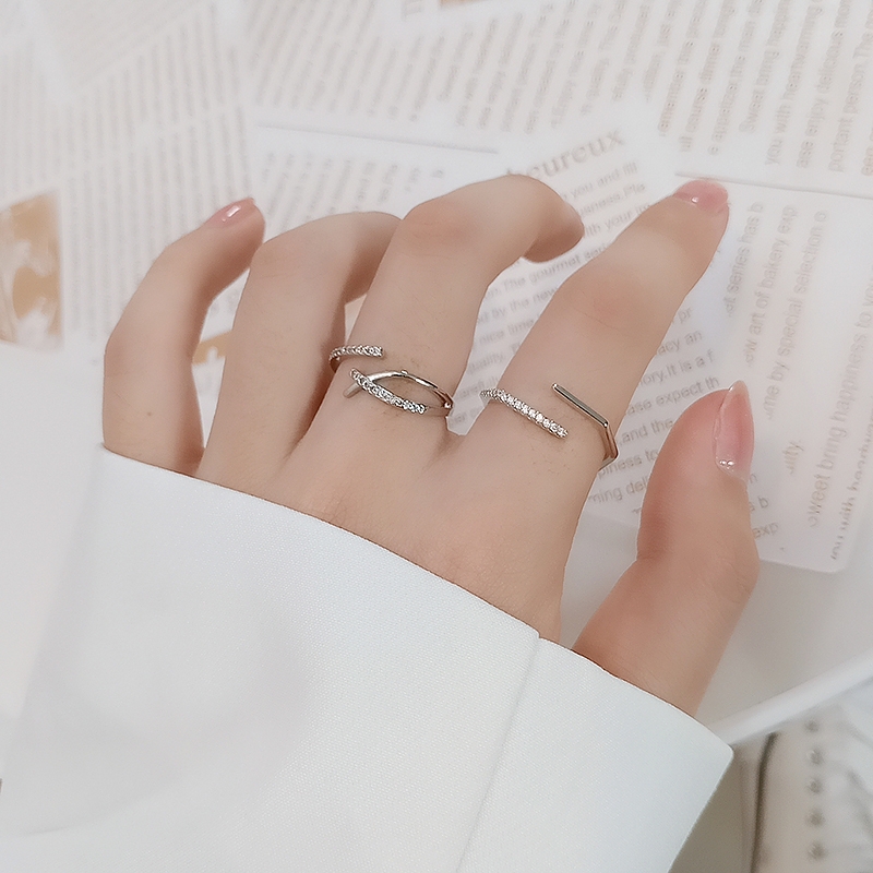 Nhẫn bạc ý dạng hở DaLiA Jewelry cá tính
