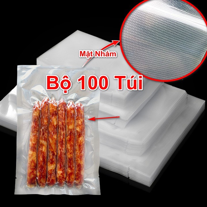 Túi hút chân không 1 mặt nhám 1 mặt trơn