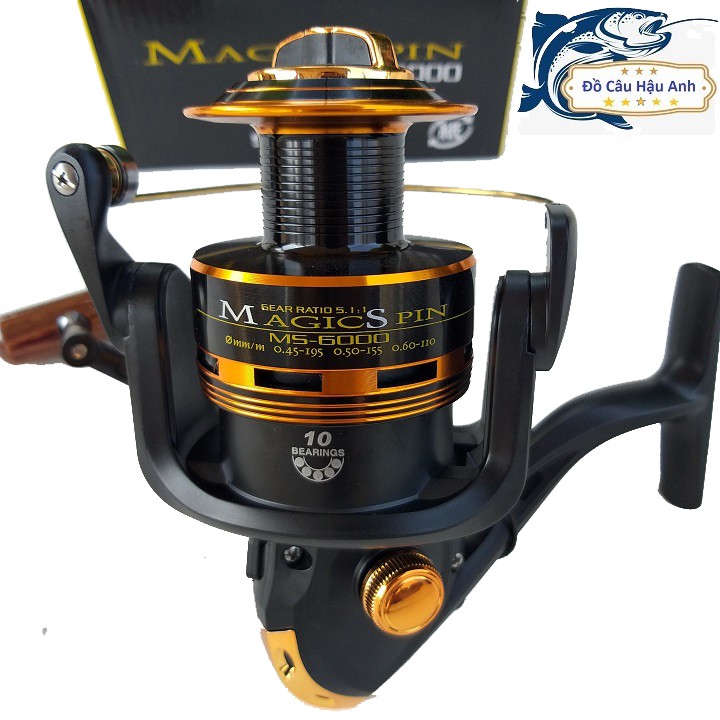 Máy câu cá Yolo Magic Spin 3000 - 6000 siêu khỏe chất lượng cao  (cam kết đổi trả trong 2 tuần đầu)