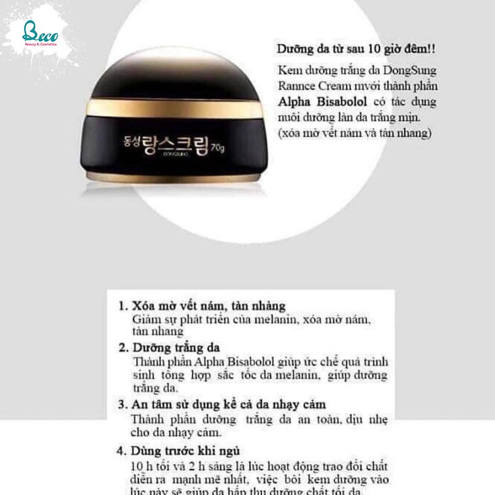 Kem T.rị Nám Dongsung Rannce Cream