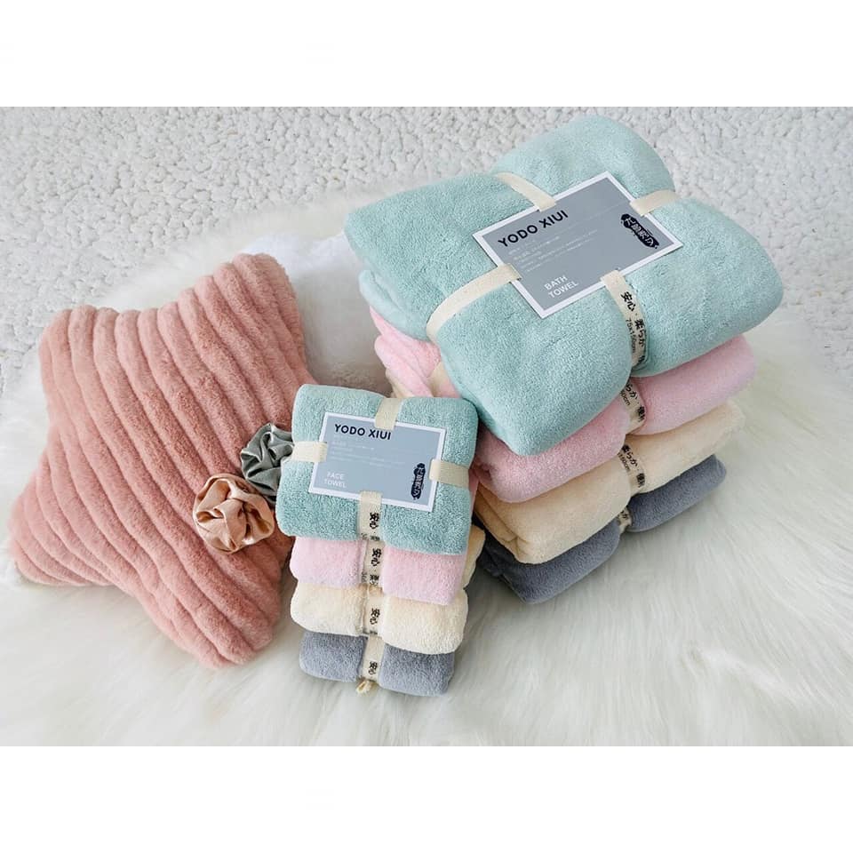 [HCM]SET 2 KHĂN TẮM KHĂN MẶT YODO