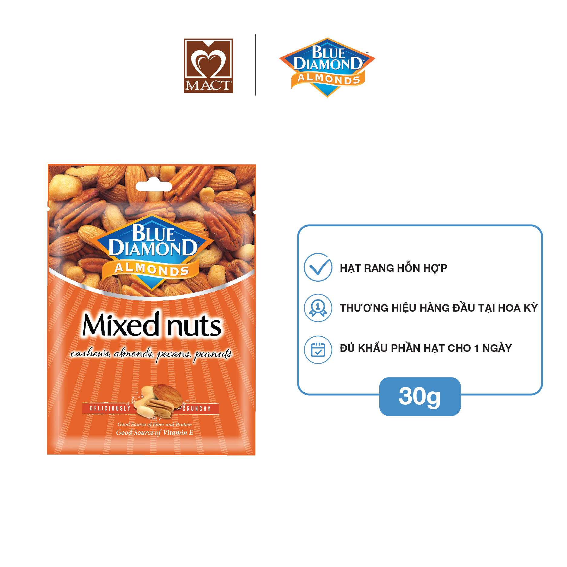 Blue Diamond Roasted Nut Mix - Mixed Nuts