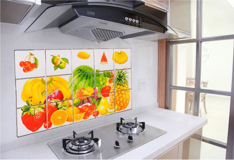 Miếng Giấy Dán Nhà Bếp Cách Nhiệt Chống Dầu Mỡ - Decal Dán Bếp (75x45cm)