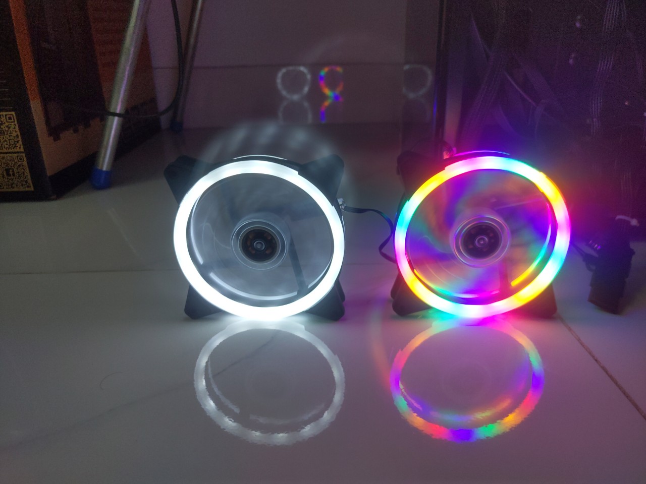 Fan case PC-Led RGB-12cm-3pin.