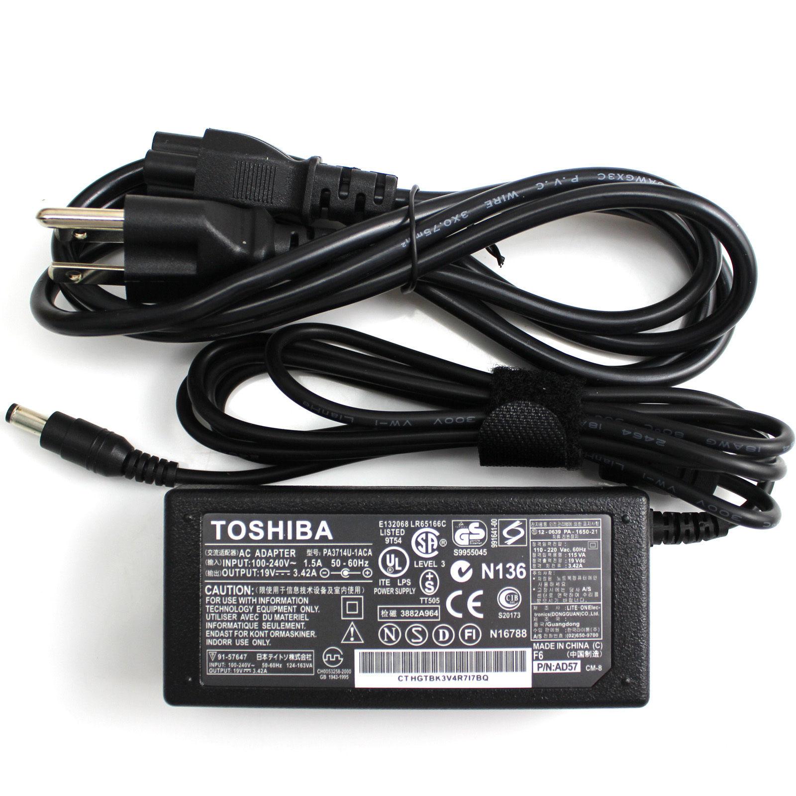 Sạc laptop toshiba 65w 19v-3.42a loại tốt