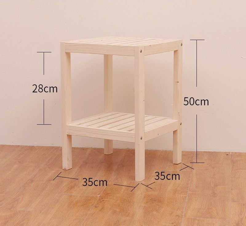 Kệ gỗ Tab đầu giường kích thước 35*35*80cm