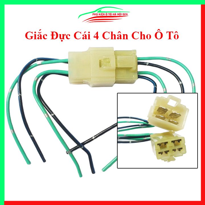 Giắc đực cái 2 chân, 3 chân, 4 chân , 6 chân, jack nối nhanh cho ô tô