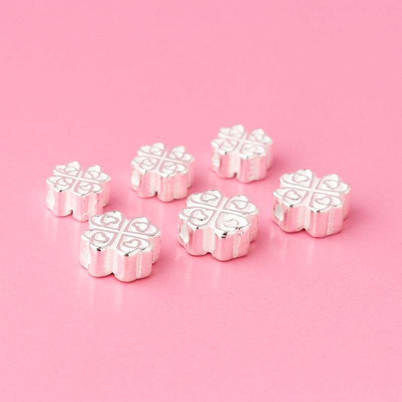 [S925] Charm bạc cỏ 4 lá - MH075
