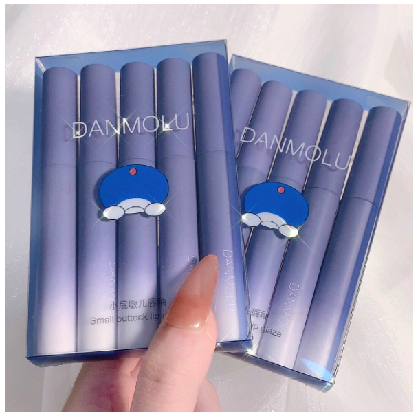 Sét 5 Cây Son Kem Lì DANMOLU Nội Địa Trung | Set 5 cây Son Danmolu nội địa trung - Set 5 cây Son màu đỏ - Hot trend 2021