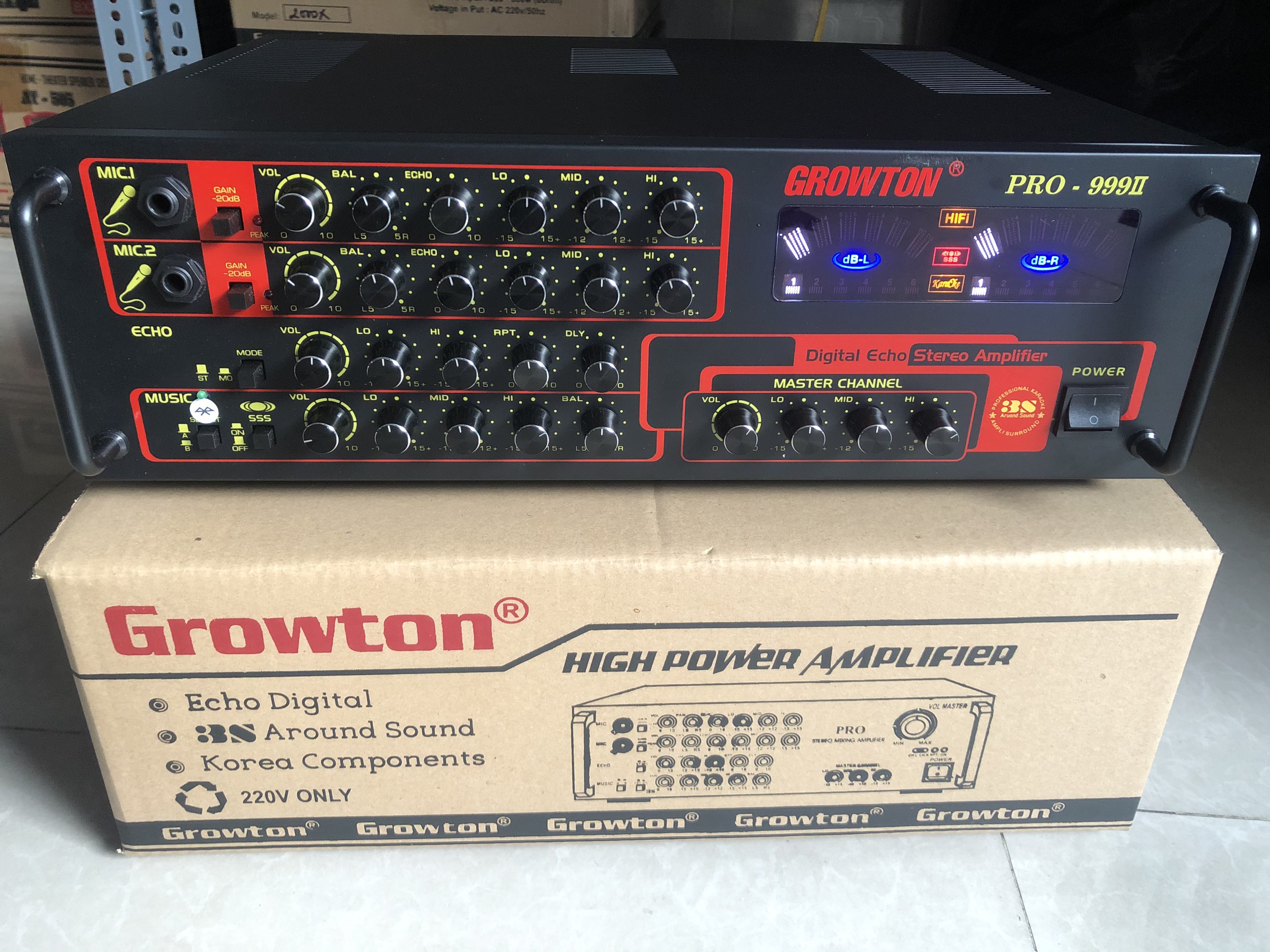 Amply Growton Pro-999II 12 sò - Bluetooth