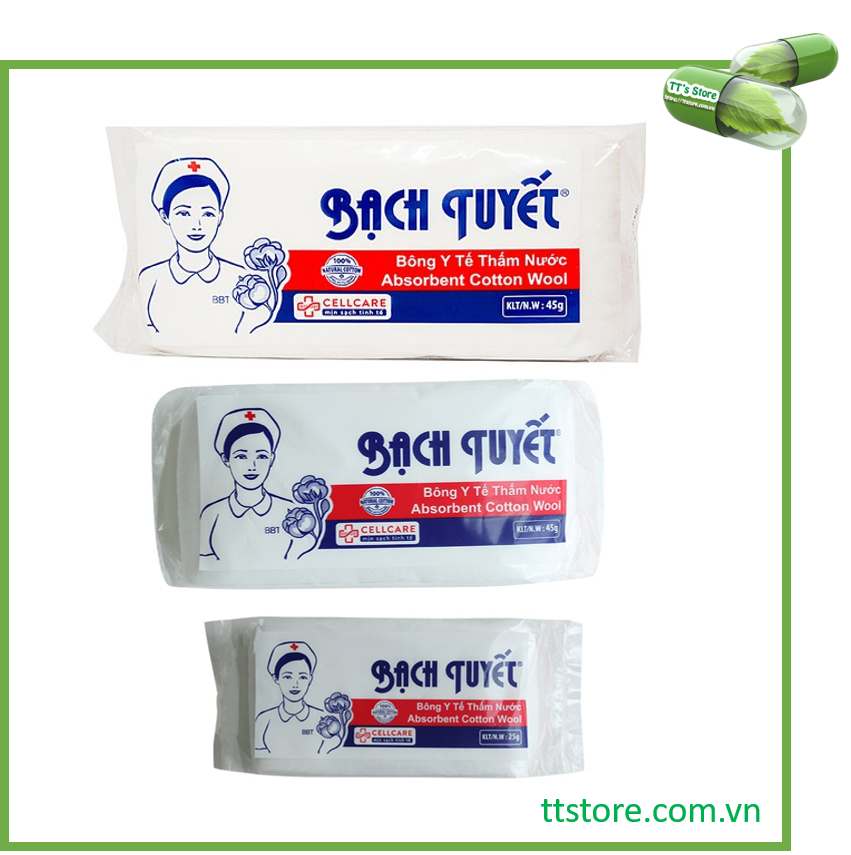[HCM]Bông y tế Bạch Tuyết thấm nước [Bông gòn Bạch Tuyết Bông Bạch Tuyết]