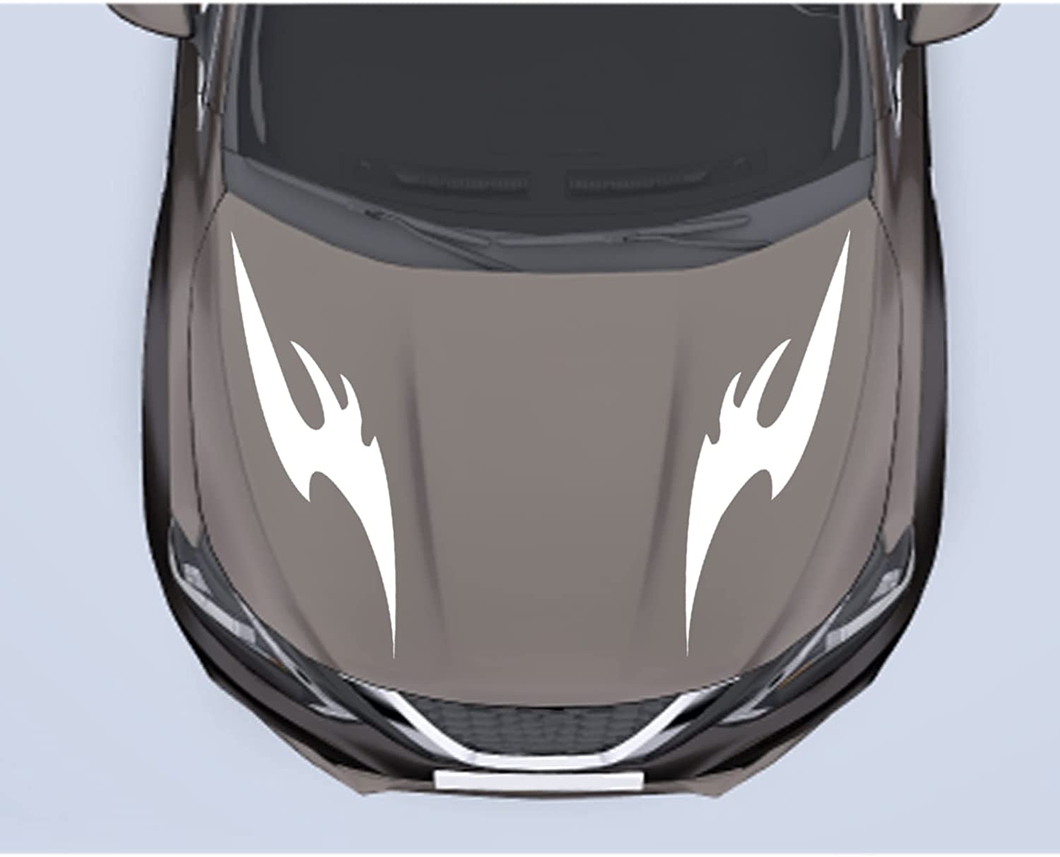 Tem hình ngọn lửa dán trang trí nắp capo xe hơi ô tô hình dán ngọn lửa sticker oto