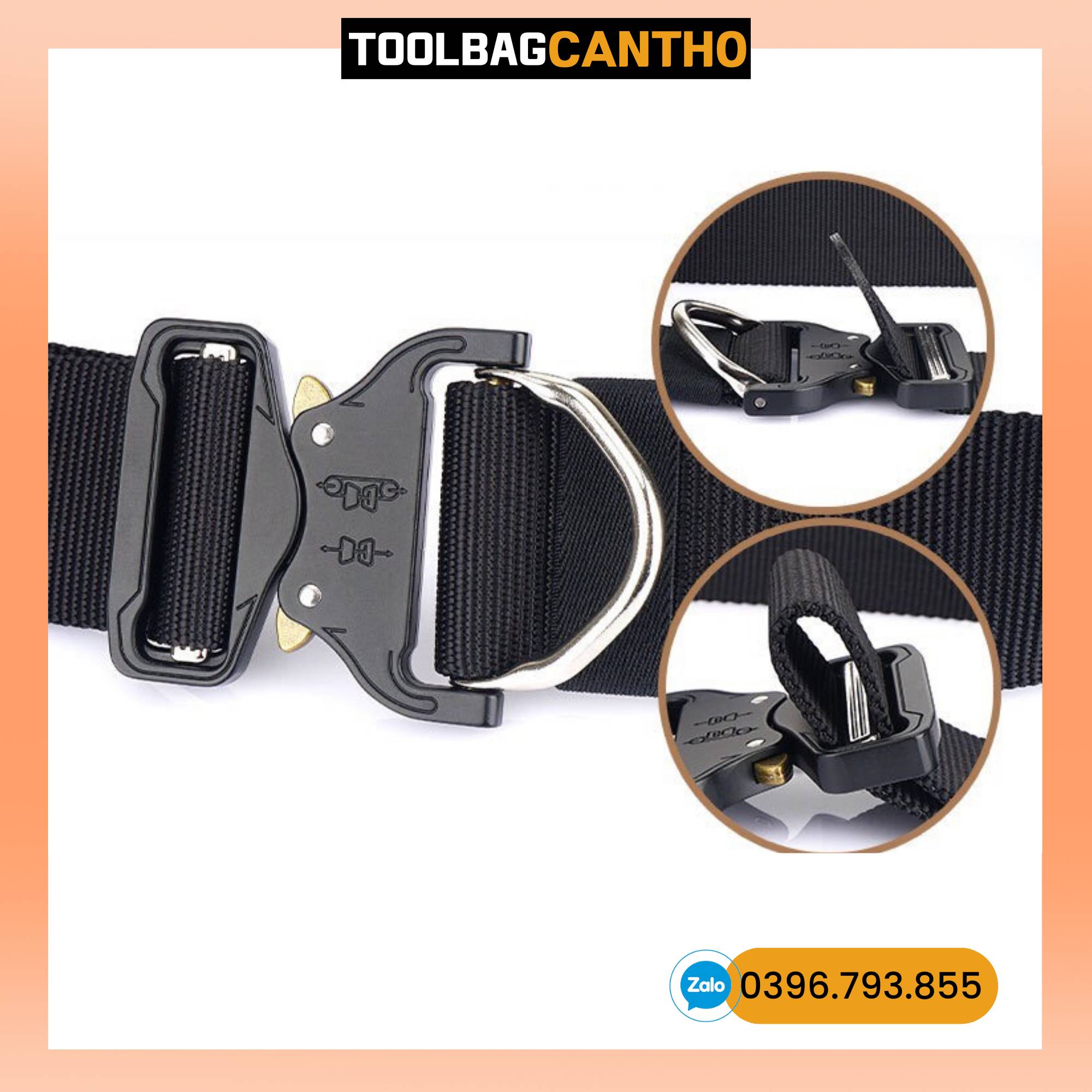 Dây đai đeo đồ nghề có khoen tròn bảng 5cm