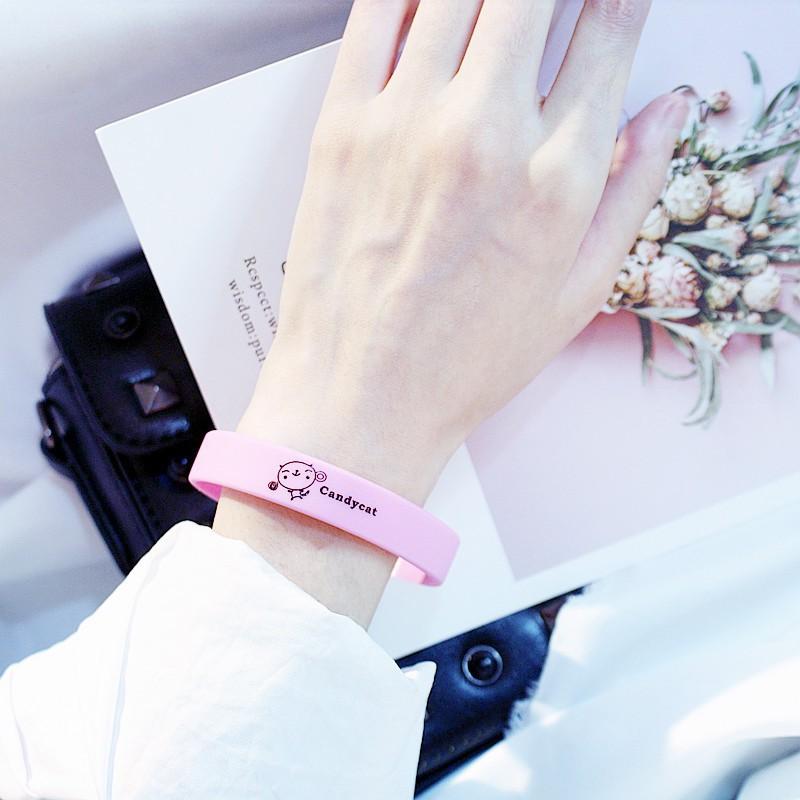 Vòng tay silicon CanDyCat thời trang phong cách Hàn MS022