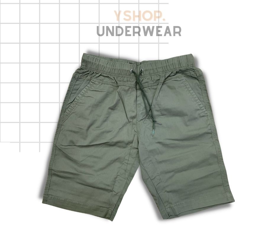 [HCM] Quần Short Kaki Nam Lưng Thun - Chất Kaki Co Giãn