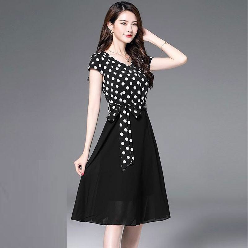 Đầm chấm bi cao cấp -  TP