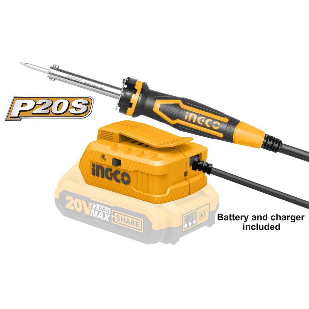 MỎ HÀN DÙNG PIN 20V INGCO CSILI2001 -HÀNG CHÍNH HÃNG