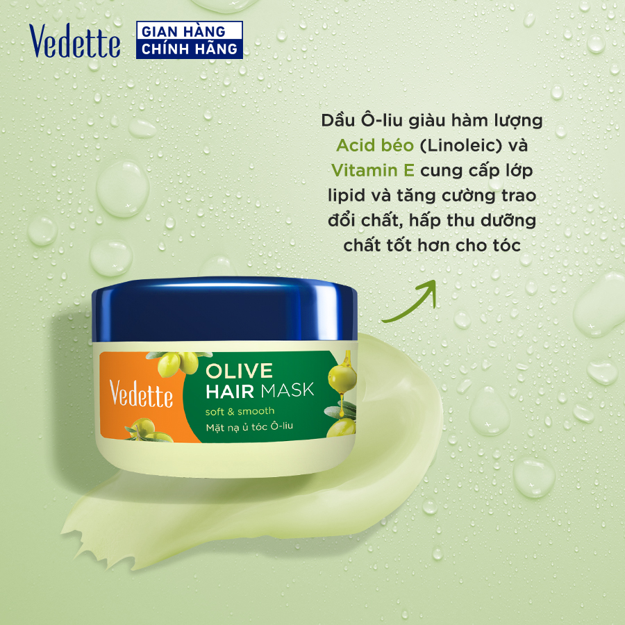 Mặt Nạ Ủ Tóc Vedette Ô-liu (Olive)145ml