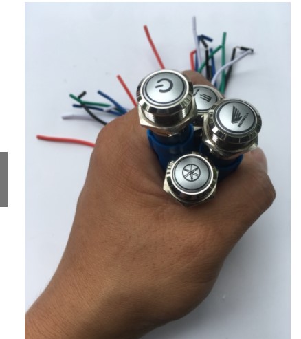 Công tắc Led 16mm On-Off.Chống nước tuyệt đối