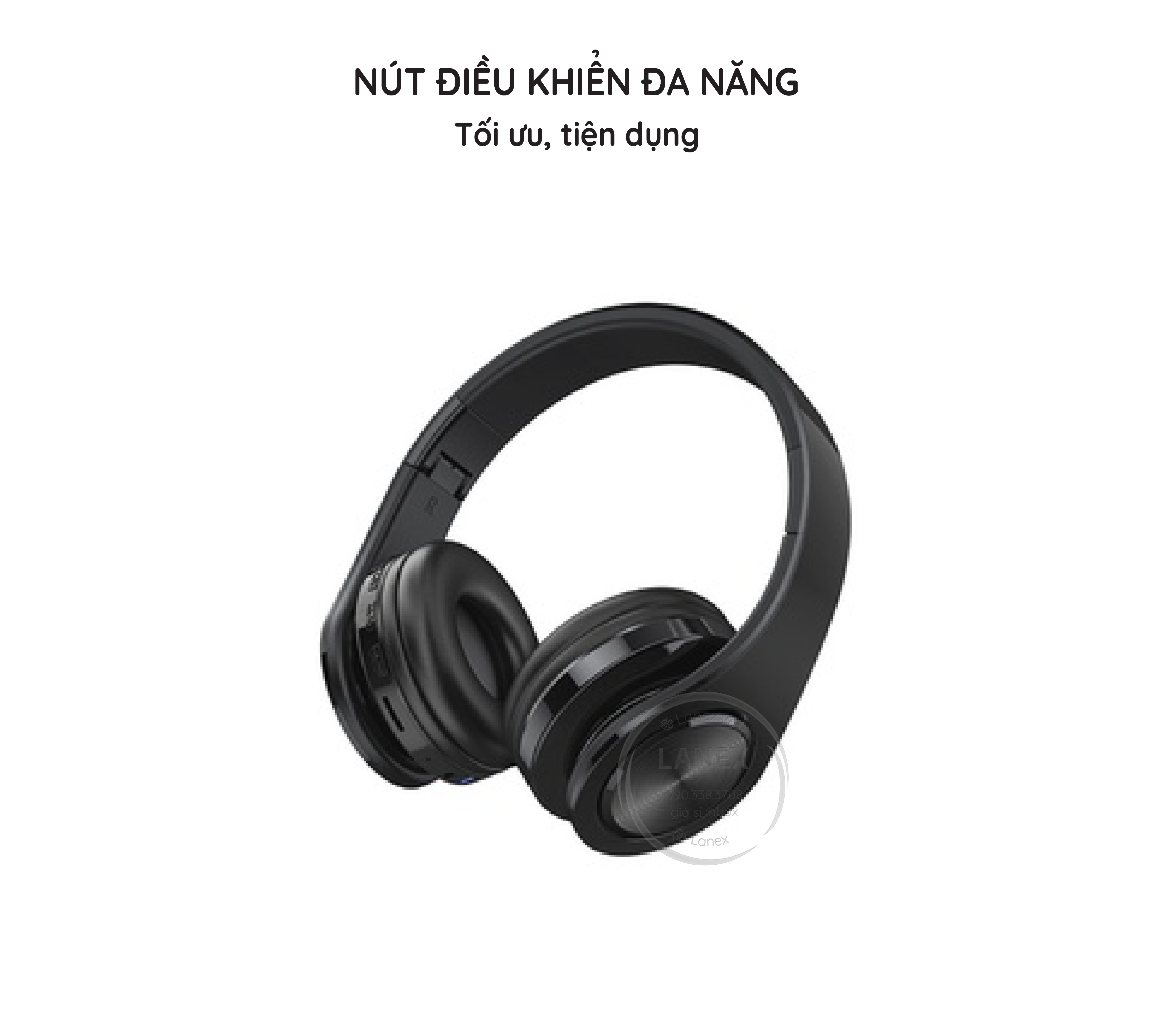 Tai Nghe Bluetooth Lanex Lt13 Headphone V5.0 Có Mic