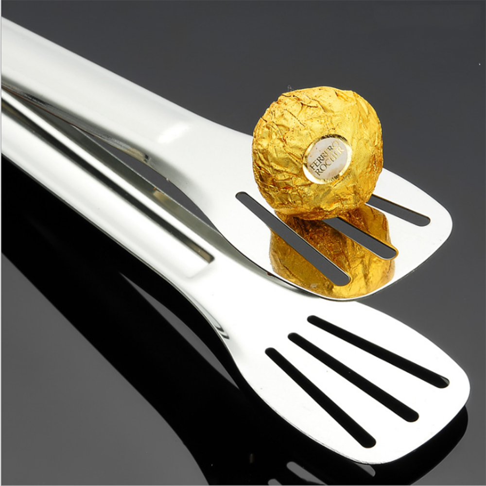 Food tongs stainless steel-grilled meat in a microwave-steak fry, clip folding food, clip BBQ grill, tooling grippers