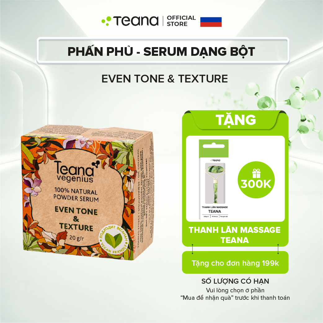 Phấn phủ - serum dạng bột Teana Natural Powder Even Tone & Texture