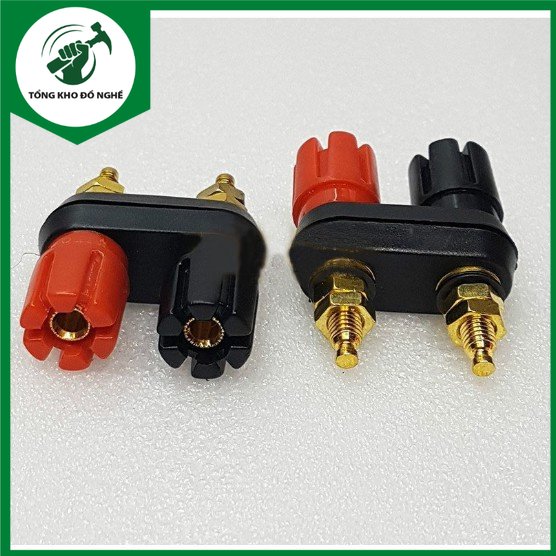 Cọc loa bắp chuối đen đỏ loại Trạm loa chân ngắn bắp chuối _TKDN