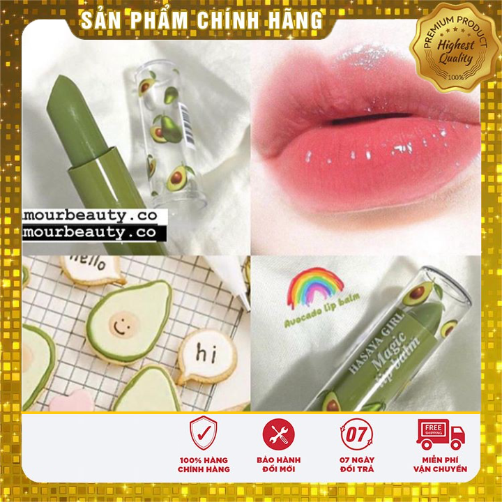 [HCM]Son Dưỡng Môi Trái Bơ Hasaya Girl Soft Avocado lipbalm Chính Hãng Môi Hồng Môi Căng Mộng Chuẩn Hotgir