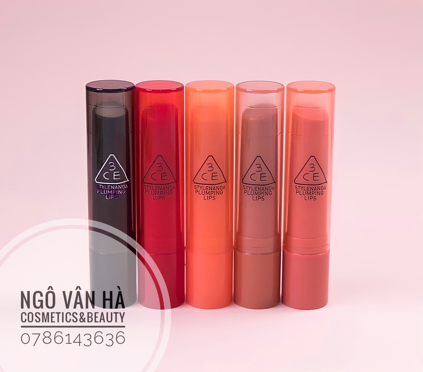 Son 3CE Plumping Lips Dưỡng có màu Hàn Quốc