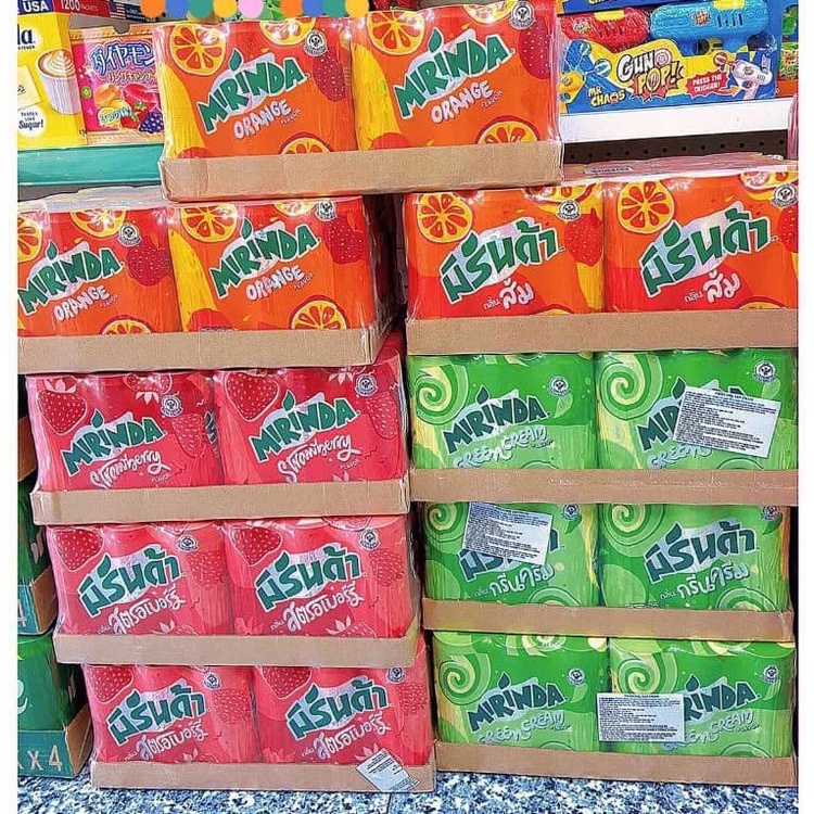 THÙNG 24 LON NƯỚC NGỌT MIRINDA THÁI SIÊU NGON