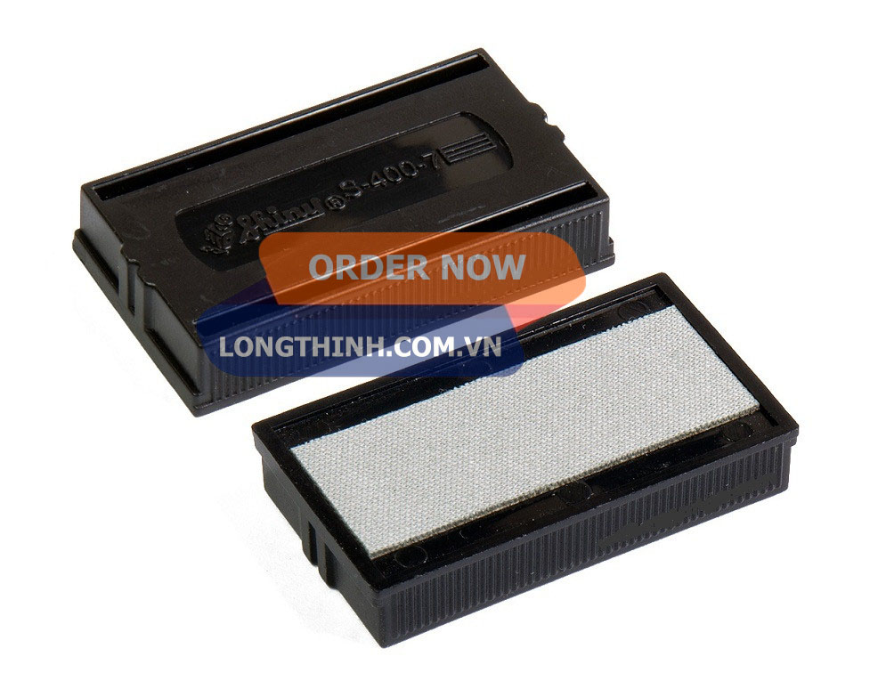[HCM]Tampon (khay mực) Shiny S-852-7 (dấu 1/2 dòng) kích thước 14x38mm